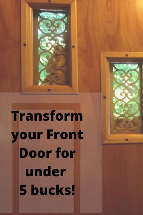 Front Door Update, Old Front Door, Door Update, Light Fixture Makeover, Frugal Homemaking, Diy Closet Doors, File Cabinet Makeover, Closet Door Makeover, Farmhouse Desk