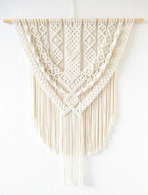 Braided Yarn, Boho Headboard, Macrame Wall Hanger, Macrame Planter, Macrame Headboard, Bohemian Wall Hanging, Wall Hanging Macrame, Makramee Diy, Wall Rug