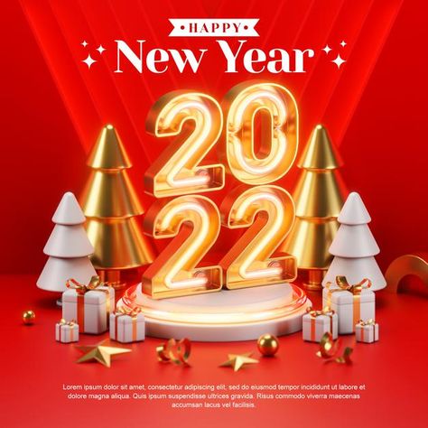 New Year Concept Design, Poster Christmas Design, Happy New Year Ads, Christmas Creative Ads Design, Christmas Creative Poster, New Year Sale Banner, New Year Ads, New Years Banner, New Year Poster Design