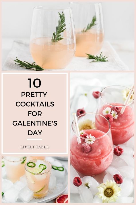 Galentines Cocktails Drink Recipes, February Cocktails, Galentines Drink Ideas, Galentines Drinks, Galentines Drink, Galentines 2023, Alc Drinks, Galentines Cocktails, Valentines Cocktails