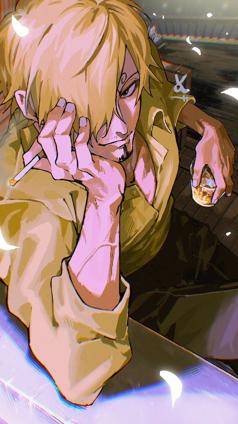 One Piece Fanart Sanji, One Piece Smoker Fanart, One Piece Fanart Wallpaper, Sanji Vinsmoke Fanart, One Piece Smoker, Sanji X Luffy, Smoker One Piece, Sanji Fanart, Sanji Cosplay