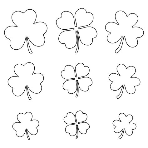 Printable Shamrock Patterns Templates Shamrock Patterns Free Printable, Clover Templates, Shamrock Stencil, Leprechaun Craft Template, Shamrock Pictures, Shamrock Printable, Shamrock Plant, Shamrock Template, Leprechaun Craft