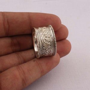 Plain Silver Rings, Antique Silver Rings, Silver Spinner Rings, Sterling Silver Rings Bands, Thumb Ring, Silver Wedding Rings, Handmade Rings, Boho Ring, Thumb Rings