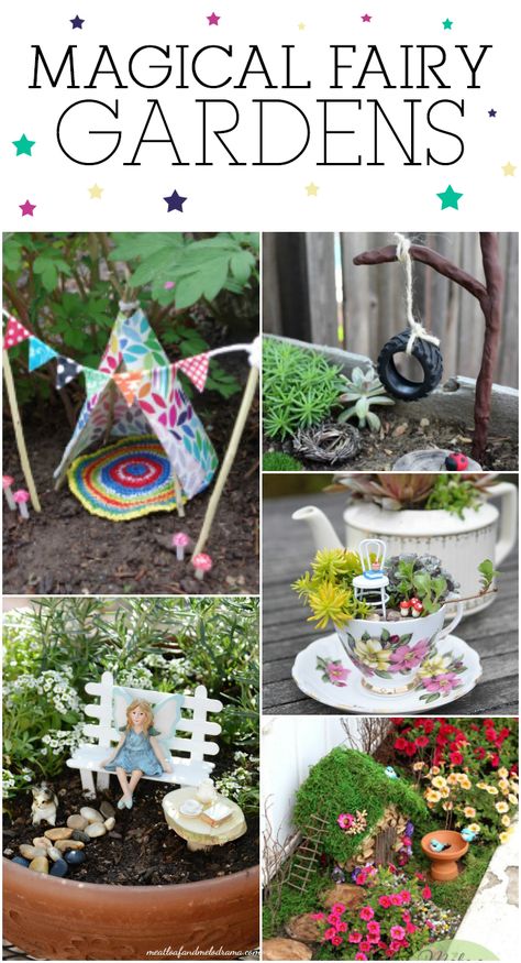 14 Magical Fairy Gardens You Can Make Kids Fairy Garden, Fairy Garden Furniture, Fairy Garden Designs, Fairy Garden Crafts, Faeries Gardens, Mini Fairy Garden, Fairy Crafts, Magical Fairy, Fairy Garden Houses