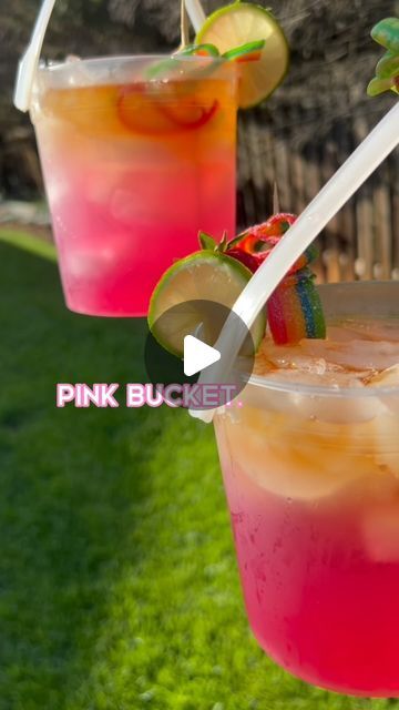 DaDrunkMonkey llc.  📌 on Instagram: "pink bucket 💗" Liquor Bucket Drinks, Bucket Drinks Alcohol Party Ideas, Drink Bucket Ideas, Bucket Drinks, Drink Bucket, Bucket Ideas, Party Drinks Alcohol, Alcohol Party, Liquor Drinks