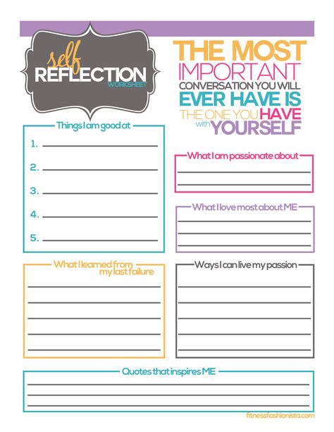 Self Reflection Activities For Adults, Positive Worksheets, Self Reflection Worksheet, Reflection Worksheet, Journal Sheets, Counseling Worksheets, Reflection Activities, Self Advocacy, Counseling Activities