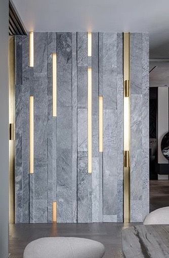 Stone Cladding Feature Wall, Stone Cladding Interior, Wall Cladding Texture, Room Interior Colour, Wall Cladding Interior, Wall Cladding Designs, Cladding Texture, Stone Feature Wall, Lobby Hotel