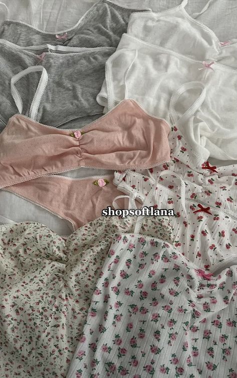 Aesthetic Soft Girl, Wardrobe Vintage, Girl Pajamas, Cottage Core Aesthetic, Floral Pajamas, Fairy Girl, + Core + Aesthetic, Girls Wardrobe, Girls Pajamas