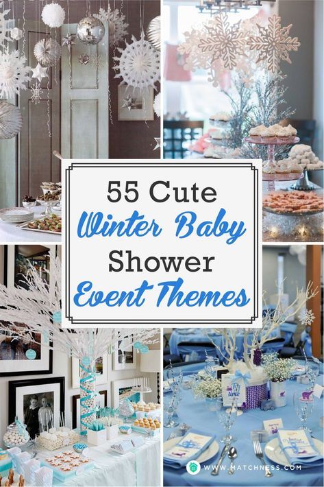 The baby shower decoration will be covered the venue and the guests’ table serving decoration. Related to the winter decoration touches, then you can provide the ornament just like what you have for your home decoration. #winterdecoration #babyshower #winterbabyshower December Baby Shower Themes, January Baby Shower Themes, January Baby Shower, Winter Baby Shower Decorations, Gender Neutral Baby Shower Themes, Winter Baby Shower Themes, Winter Shower, Glitter Baby Shower, Snowflake Baby Shower