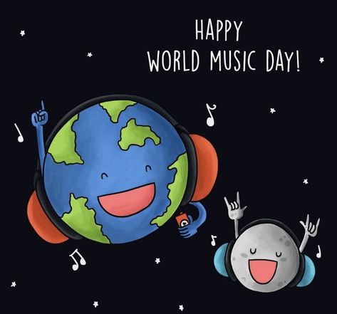 Happy World Music Day, 3d Drawing Techniques, Piano Chords Chart, World Music Day, Happy International Yoga Day, 3d Chalk Art, Music Day, Creative Branding Design, Korea Wallpaper