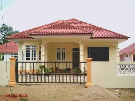 50 Photos Small Houses That Would Fit Different Types Of Filipino Families. Filipino House, Fence Trees, Bungalow Style House, Three Bedroom House Plan, Modern Bungalow House, House Plan Gallery, House Construction Plan, Model House Plan, Casas Coloniales