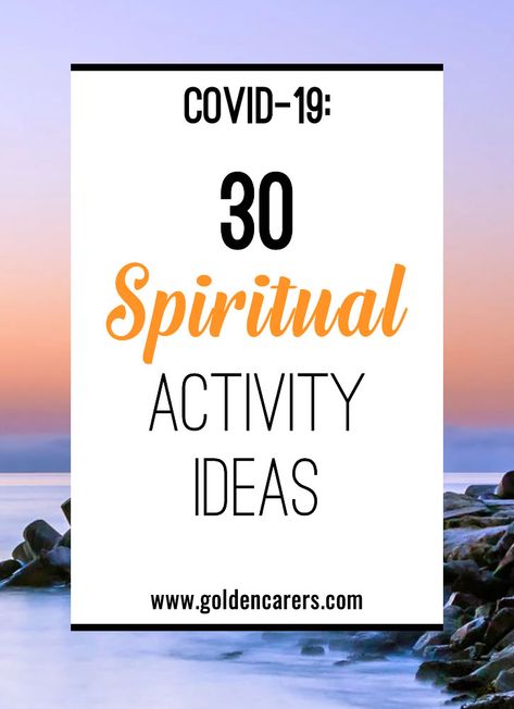 Retreat Ideas Activities, Spiritual Retreat Ideas, Spiritual Activities, Assisted Living Activities, Activities Director, Calendar Planning, Recreational Therapy, Senior Living Activities, Nursing Home Activities