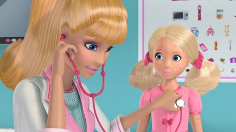 Dokter Doctor Barbie, Barbie Life In The Dreamhouse, Life In The Dreamhouse, Barbie Cartoon, Barbie Life, Barbie Dream House, Me Tv, Barbie Movies, Video Image