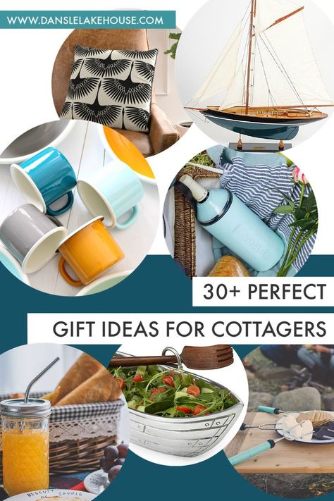 Holiday Gift Guide: Gifts for the Cottage. Find gift ideas for the cottager, cabin, country folk or rural dwellings! Lots of cute and quirky gifts for the country home. #giftguide #gifts #cottagelife #christmas Wood Coasters Diy, Aqua Inspiration, Hostess Gift Ideas, Cottage Gifts, Lake Gifts, Rural Living, Party Projects, Holiday Pins, Pinterest Diy