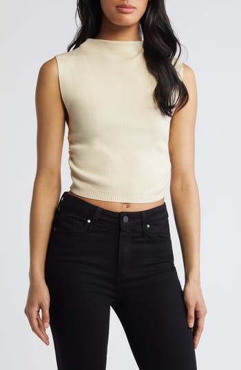 Move from day to night in this sophisticated sweater-tank crafted from a soft linen blend and cut in a cool cropped silhouette. Mock neck 60% linen, 40% viscose Machine wash, line dry Imported Mock Neck Tank, Bella Dahl, Sweater Tank, Swaggy Outfits, Cami Tanks, Night In, Linen Blend, Mock Neck, Sea Shells