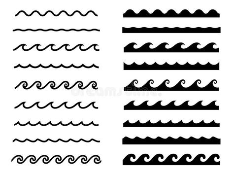 Wave Tattoo Pattern, Wave Tattoo Bracelet, Polynesian Wave Tattoo Designs, Waves Bracelet Tattoo, Waves Line Tattoo, Maori Wave Tattoo, Wave Tattoo Arm Band, Wave Band Tattoo Design, Waves Band Tattoo