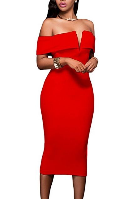 Sexy Off Shoulder Party Dress #partydress #reddresses Red Dress Classy Elegant Midi, Dress Classy Elegant, Red Dress Classy, Midi Club Dress, Red Long Dress, Elegant Red Dress, Prom Dress Pictures, Off Shoulder Evening Dress, Body Hugging Dress