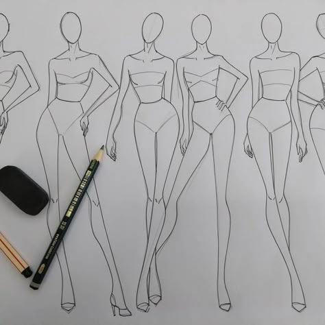 Fashion Illustration Poses, Fashion Model Sketch, Modeling Poses, Fashion Illustration Tutorial, Fashion Figure Drawing, Model Sketch, Fashion Drawing Sketches, Fashion Drawing Tutorial, Fashion Illustration Sketches Dresses