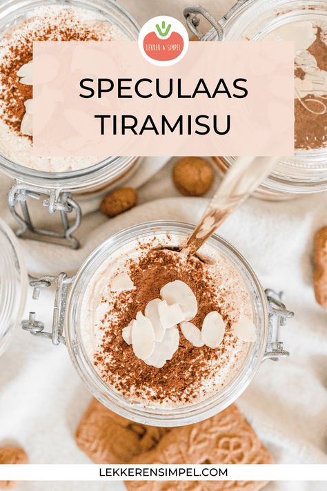 Op zoek naar ene lekker toetje? Bekijk dan eens deze speculaas tiramisu. Een lekker en makkelijk dessert recept. Tiramisu Recept, Facebook Recipes, Tiramisu Dessert, No Cook Meals, Sugar Scrub, Diner, Food To Make, Condiments, Food And Drink