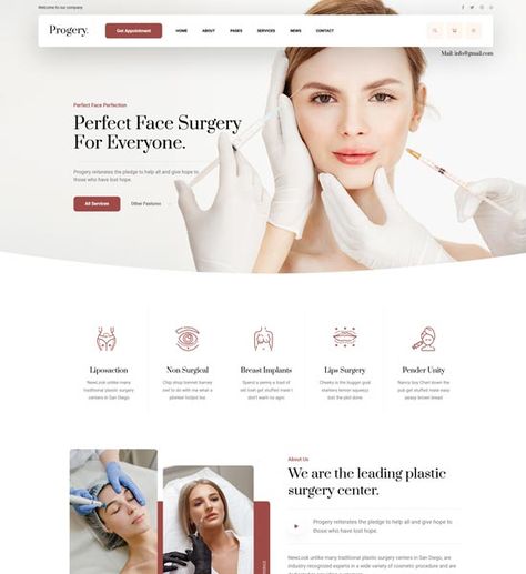 Website Branding Design, Beauty Web, Medical Website Design, Studio Medico, Face Surgery, Dental Website, Design Tricks, Cosmetic Clinic, Aesthetic Medicine