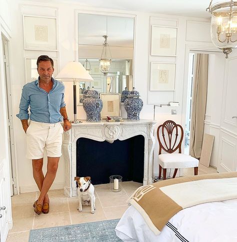 Alexander Kraft on Instagram: “Very happy how the bedrooms at @la.maison.bleue turned out: Although small in size, I have aimed to give them all a level of comfort,…” Alexander Kraft, Old Man Fashion, French Style Homes, Flat Ideas, Beautiful Places In The World, Mini Bar, How To Make Bed, Men Looks, Very Happy