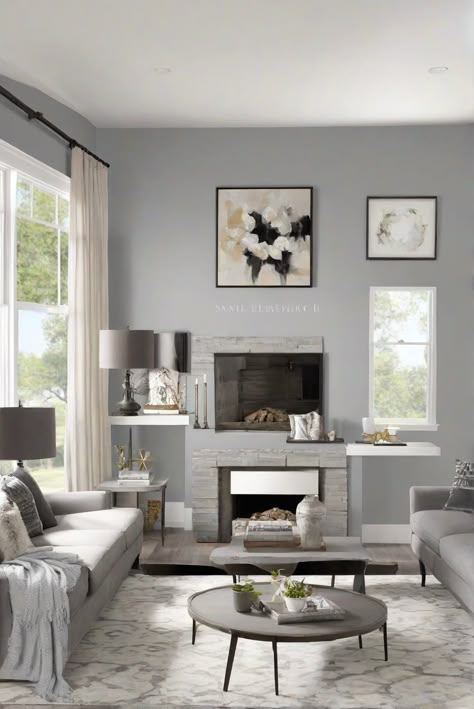 Step into 2024 with Repose Gray (SW 7015) - the ultimate choice for a stylish and modern interior. Discover the best color trends for the year ahead! #Ad #homedecor #homedesign #wallpaints2024 #Painthome #interiorarchitecture Wall Colors Green Living Room Colors
Bright Living Room Colors
Apartment Renovation
Living room Remodeling
Modern Paint Colors
2024 Grey Living Room With White Fireplace, Sw Passive Gray Living Room, Colors That Go With Gray Furniture, Repose Grey Color Scheme, Grey Paint Living Room Ideas, Repose Gray Living Room, Living Room Gray Walls, Grey Living Room Walls, Gray Walls Living Room