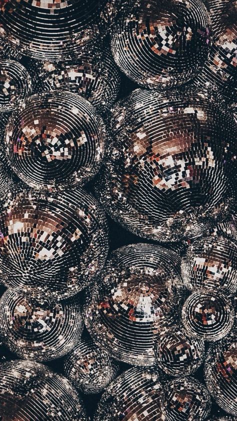 Disco Background, Black Wallpapers Tumblr, Disco Aesthetic, Ball Aesthetic, Wallpaper Iphonewallpaper, Silver Background, Cute Pastel Wallpaper, Aesthetic Phone, Phone Background