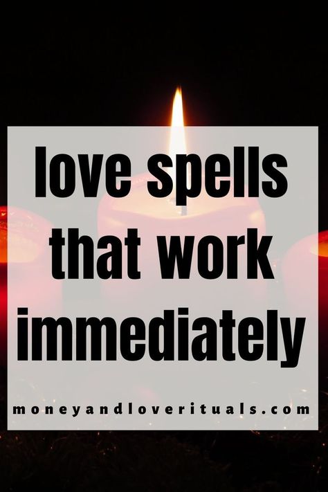 Are you looking for love spells that work like a charm? Look no further, because we've got you covered! Our collection of love spells are crafted to work immediately, helping you manifest the love life you've always dreamed of. Whether you're looking for true love, trying to rekindle an old flame, or hoping to find your soulmate, our love spells have got your back! With our powerful love spells, #lovespells #magicspells #manifestlove #findtruelove #soulmate Attraction Spells, Rekindle Love, Love Spell Chant, Free Love Spells, Easy Love Spells, Easy Spells, Find Your Soulmate, Attraction Spell, Powerful Love Spells