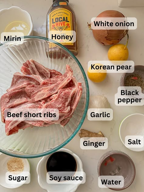 LA Galbi (Korean Marinated Short Ribs) - Cook With Dana Chef Level Recipes, Galbi Recipe Korean Beef, Korean Kalbi Short Ribs, La Galbi Recipe, Galbi Marinade, Korean Galbi, Marinated Short Ribs, La Galbi, Korean Bbq Short Ribs