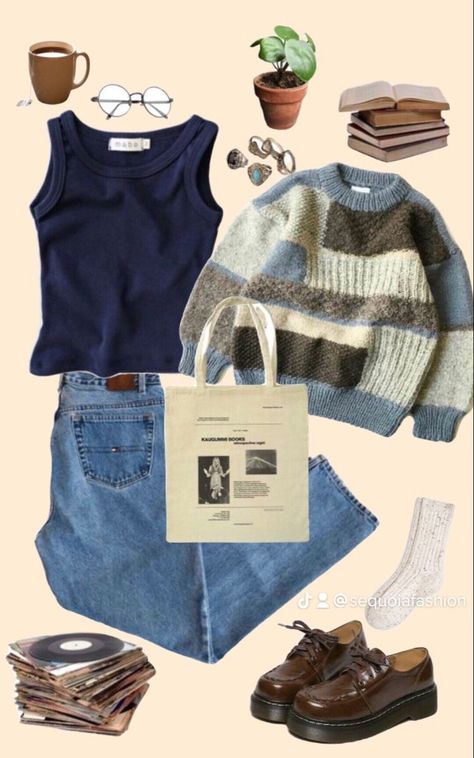 Retro Core Aesthetic Outfits, Cottage Core Outfit Inspiration, Lizzy Mcalpine Aesthetic Outfits, College Core Aesthetic Outfits, Modest Cottage Core Outfits, Granola Cottage Core Aesthetic, Cottagecore Aesthetic Clothing, Cottage Core Outfits Winter, Cottage Core School Outfits