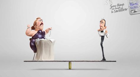 Neo Duo:  Balance, 1 Ad Of The World, Creative Advertising Campaign, Print Advertisement, Great Ads, Ads Of The World, Illustration Character, Advertising Agency, Creative Ads, Advertising Signs