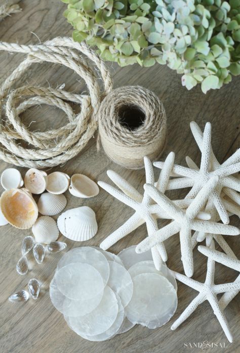 Wine Cork Diy Projects, Shell Garland, Seashell Wind Chimes, Make Wind Chimes, Wind Chimes Homemade, Sea Shells Diy, Shell Wind Chimes, Beach Glass Crafts, Seashell Projects