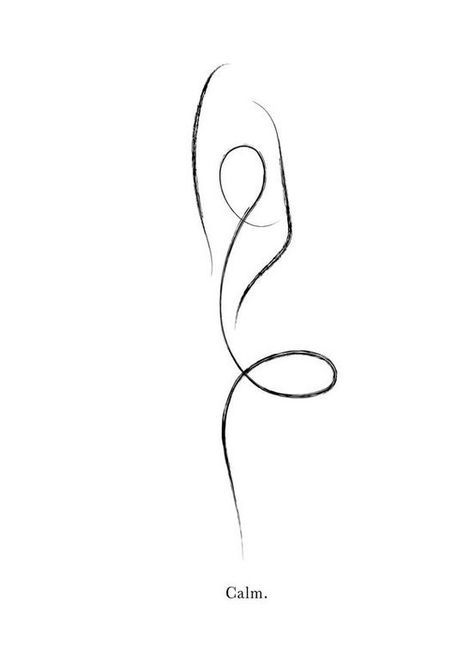 Feminine One Line Art, One Line Yoga Tattoo, Dance Symbols Design, Minimalist Yoga Tattoo, Harmony Tattoo Ideas, Tattoo Dance Symbol, Dancing Line Art, Designer Tattoo Ideas, Dancing Tattoo Ideas