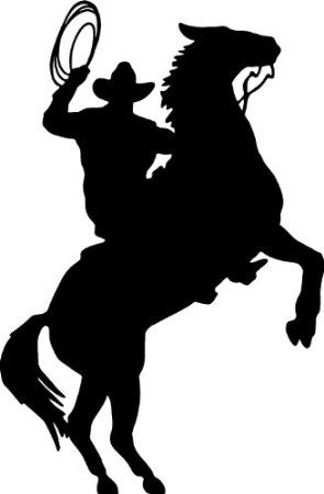 Amazon.com: COWBOY HORSE RIDER WESTERN WALL DECAL HOME DECOR SILHOUETTE LARGE 20" X 13": Everything Else Hirsch Silhouette, Horse Western, Wilde Westen, Cowboy Horse, Cowboy Theme, Horse Silhouette, Western Wall, Silhouette Images, Wood Burning Patterns