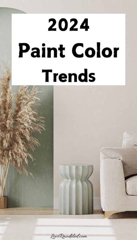 Wondering what paint colors are trending in 2024? Find out what designers are saying and what is actually being painted in real homes. Second Floor Paint Colors, House Paint Living Room, Effects Of Painting Different Walls, Best Paint Colors For 2020, 2024 Home Renovation Trends, Designer Favorite Paint Colors, Interior Paint For Small House, Best Home Colors Interiors, Colour Schemes For Living Room Color Trends