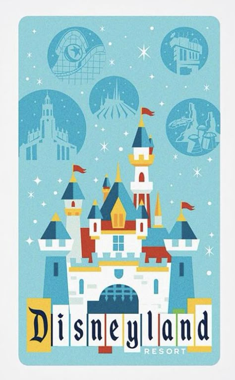 Disneyland Ride Posters, Vintage Disneyland Posters, Disneyland Color Palette, Disney Graphic Design, Gm Screen, College Prints, Disneyland Party, Disney Nostalgia, Disney Graphics