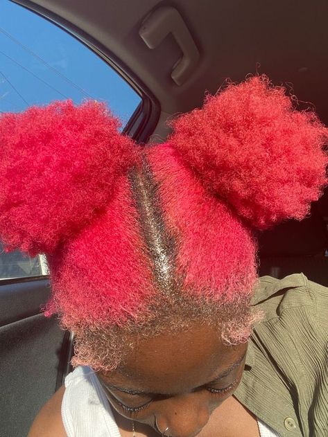 Pink 4c Hair, Pink Hair Black Women, Pink Dyed Hair, Hairstyles Ideas For Long Hair, Pink Afro, Hair Color Summer, Ideas For Long Hair, Hair Rainbow, Light Pink Hair