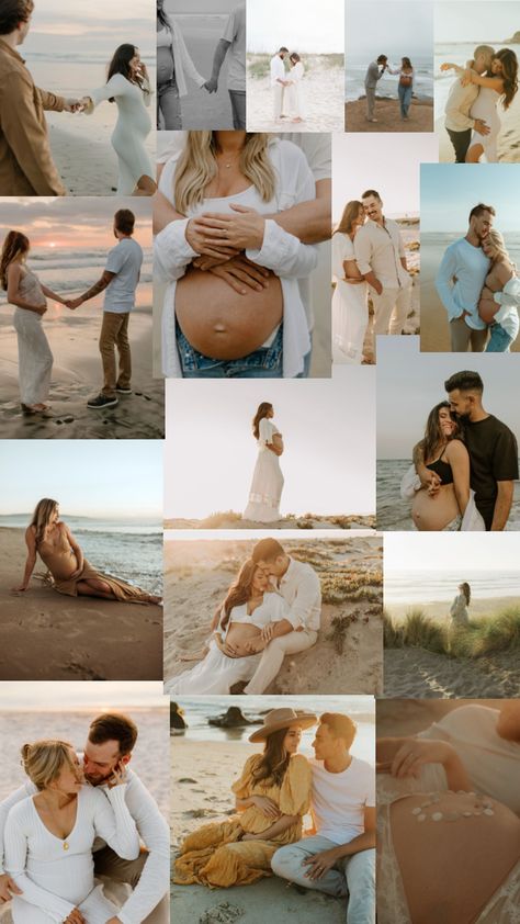 Pregnancy Beach Photoshoot, Pregnancy Photoshoot Beach, Christmas Pregnancy Photos, Sunset Ideas, Maternity Shoot Beach, Mother Baby Photography, Pregnancy Hacks, Maternity Photography Poses Couple, Maternity Photography Poses Pregnancy Pics