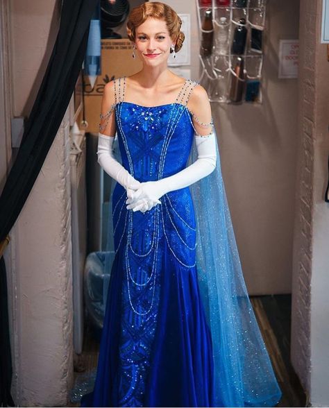 1,041 Likes, 6 Comments - #1 Anastasia Musical Fan Page (@anastasiabroadway) on Instagram: “So hyped because....drumroll....IT'S KATHRYN'S BIRTHDAY! HAPPY BIRTHDAY TO THIS BEAUTY!!!!! …” Anastasia Blue Dress, Tony Awards Party, Anastasia Costume, Disney Princess Inspired Dresses, Broadway Dress, Anastasia Cosplay, Anastasia Broadway, Anastasia Musical, Anastasia Dress