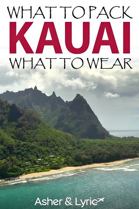 Discover the ultimate packing list for your dreamy getaway to Kauai, Hawaii! From essential items to what to wear, ensure you're prepared for the island's unique climate and laid-back vibe. Embrace 'island time' and leave your worries behind for a truly unforgettable experience in paradise! Pack For Kauai, Tropical Travel Destinations, Tropical Adventure, Hanalei Bay, Tropical Travel, Tropical Destinations, Hotel Price, Kauai Hawaii, Honeymoon Travel