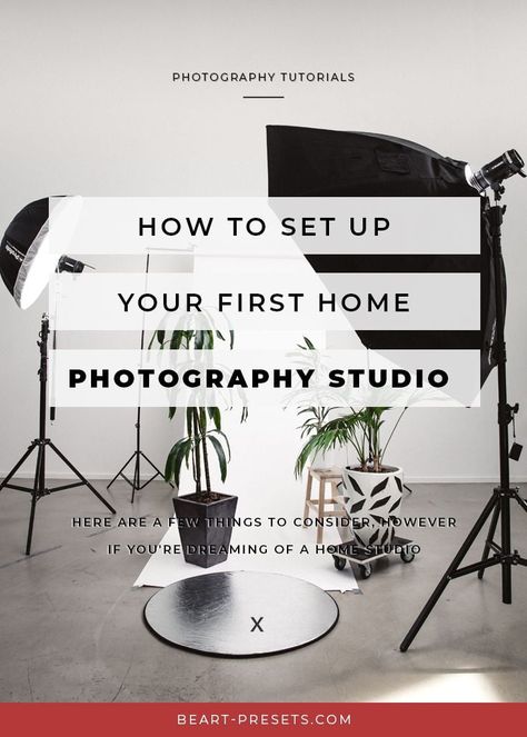 How to Set Up Your First Home Photography Studio Indoor Photoshoot Lighting Set Up, Photography Studios Design, Diy Home Photo Studio, Tiny Home Photography Studio, Indoor Portrait Photography Settings, Photoshoot Setup At Home, Product Photography Set Up, Basic Digital Art, Bedroom Photography Studio