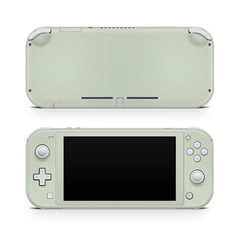 Green Nintendo Switch, Nintendo Switch Lite Skin, Switch Lite Skin, Pistachio Color, Nintendo Switch Lite, Carrd Inspo, Switch Lite, Warm Grey, Pastel Green