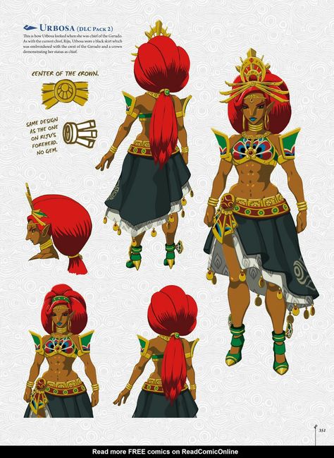 Gerudo Outfit Design, Gerudo Cosplay, Gerudo Women, Botw Link Gerudo Outfit, Zelda In Gerudo Outfit, Gerudo Women Breath Of The Wild, Wild Book, Strong Female Characters, Model Sheet