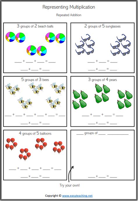 Grade 2 Multiplication Worksheets, Multiplication Worksheets Grade 1, Multiplication For Beginners, Beginner Multiplication Worksheets, Multiplication Puzzles Free, Beginner Multiplication, Introduction To Multiplication, Repeated Addition Worksheets, Wiser Quotes