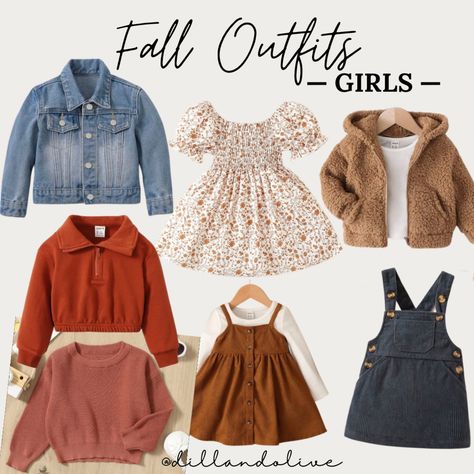 Baby Girl Flap Pocket Denim Jacket curated on LTK Girls Fall Dresses, Girls Fall Outfits, Fall Jeans, Toddler Girl Style, Girl Falling, Girls Sweaters, Long Sweaters, Fall Dresses, Flap Pocket