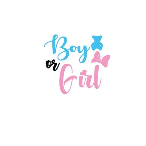 Girl or boy | Premium Vector #Freepik #vector #gender-reveal-party #boy-girl #gender-reveal-invitation #baby-girl Boy Or Girl Decoracion, Boy Or Girl Stickers, Gender Reveal Topper, Boy Or Girl Gender Reveal, Baby Gender Reveal Party Decorations, Vector Girl, Girls Foto, Boy Sign, Girl Gender Reveal