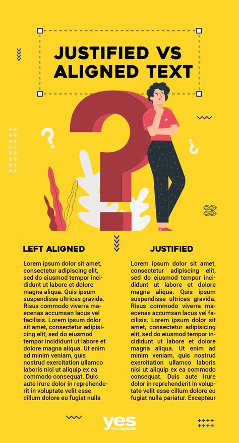 Learn the pros and cons of using Justification and Alignment text. We will also share tons of tips on improving readability in your designs! #graphicdesign #design #type #designrules #text #justified #aligned Text Alignment Design, Alignment In Graphic Design, Graphic Design Rules, Canva Hacks, Rule Of Three, Text Frame, Design Layouts, Design Theory, Typography Layout