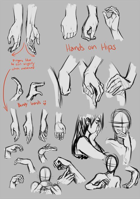 Relaxed hands by moni158 Comic Sketch, Drawing Hands, Drawing Lesson, Hand Drawing Reference, Hand Reference, Drawing Style, Have Inspiration, Poses References, Anatomy Art