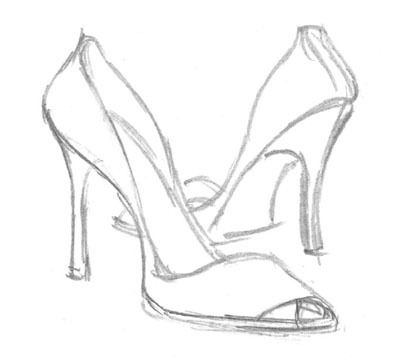 How To Doodle Art | Learn how to draw high heel shoes step 4 Design Shoes Drawing, Tatuaje Hello Kitty, Drawing High Heels, Fashion Drawing Sketches, Fashion Illustrations Techniques, 타이포그래피 포스터 디자인, Fashion Drawing Tutorial, Fashion Illustration Sketches Dresses, Fashion Design Sketchbook