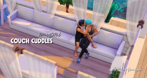 Cuddle Mod Sims 4, Couch Cuddles, Sims 4 Free Mods, Sims 4 Couple Poses, Sims 4 Tsr, Sims 4 Challenges, Sims 4 Traits, Sims 4 Cas Mods, Sims Packs